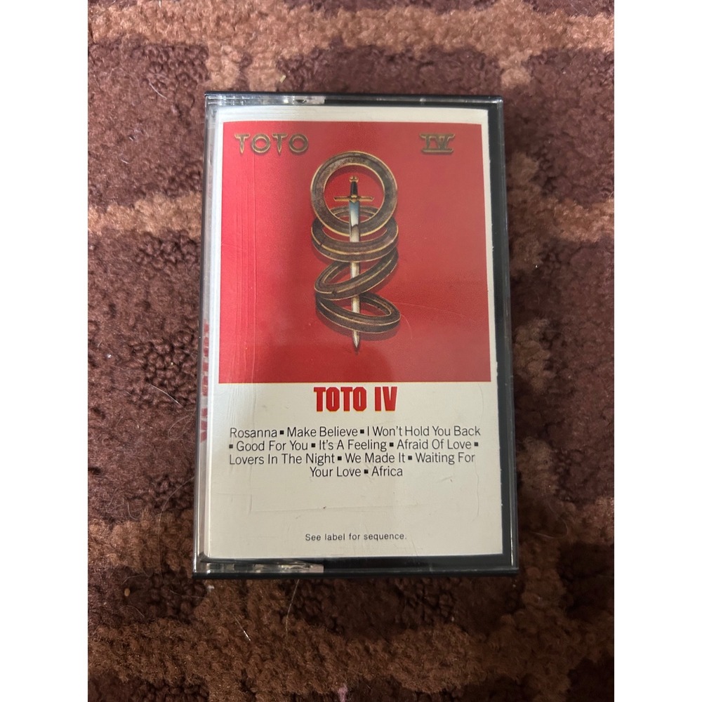 Toto IV Cassette Tape 1982 Columbia Records Rosanna Africa 7464-37728-4 Vintage